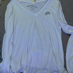 White aero long sleeve tee